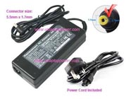 ACER P5WE0 laptop ac adapter - Input: AC 100-240V, Output: DC 19V 4.74A, Power: 90W
