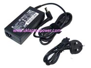 HP ADP-65HB FC laptop ac adapter - Input: AC 100-240V, Output: DC 19.5V, 3.33A; Power: 65W