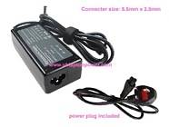 TOSHIBA G71C000H2110 laptop ac adapter replacement (Input: AC 100-240V, Output: DC 19V, 3.42A, Power: 65W)